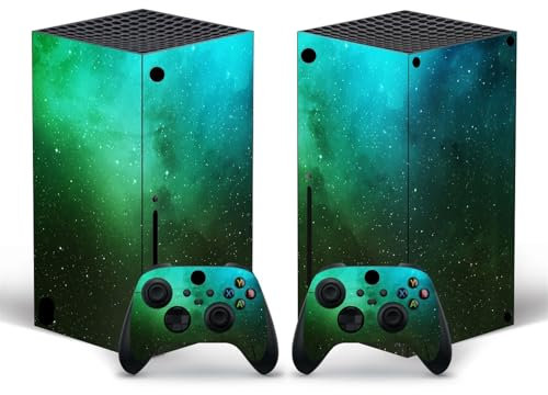 BUCEN Housse Protection Vinyle Console pour Xbox Series X Skins Wrap Sticker avec Deux Autocollants Contrôleur sans Fil Gratuits 79422 Autocollant