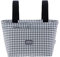 Cambrass - Bolso carro maternal para bebe - bolso de maternidad para carritos de bebe - organizador para pañales y otras cosas de bebe - Vichy Negro 13x38x20 cm