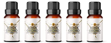 Aroma Energy | Dark Orchid Fragrance Oil 50ml (5 x 10ml) - Highly Scented Oil for Making Candle, Soap, Wax Melt, Diffuser etc