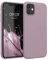kwmobile Case Compatible with Apple iPhone 11 Case - Soft Slim Protective TPU Silicone Cover - Nude Lilac