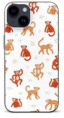 Lurnise Handyhüllen Roter Gelber AFFE Phone Shell Case Telefonabdeckung TPU Phone Case Kompatibel Mit iPhone 14