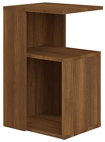 Tavolino da Salotto Rovere Marrone 36x30x56cm Legno Multistrato