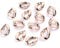 MEIJIU 30pcs / Lot 16x23mm für die Herstellung von Gold Silber Kunststoff Kettenglieder Schmuck Acryl Gliederkette Schlüsselanhänger Halskette Armband Geschenk Machen