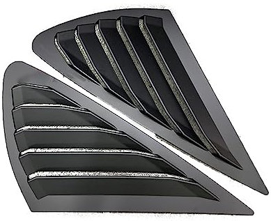 Auto Auto Hinten Fenster Jalousien Seite Lamellen Vent Dekorative Teile Für F&ord Für Focus MK2 2005-2013 Fließheck 4 Tür fwefg (Color : Matte Black)