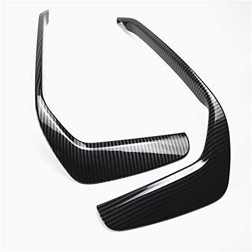 JUNOOS Nebelscheinwerfergitter Für A-UDI A6 C8 2019-2021 ABS Auto Front Nebel Licht Abdeckung Nebel Lampen Rahmen Dekoration Aufkleber Außen Zubehör Nebelscheinwerfergitter (Color : Kohlefaser)