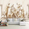 KoKoty Murale Papier Peint 3D Wallpaper Figures artistiques de style relief romain européen-200 x 200 cm-Papier Peint Soie pour Chambre Salon Personnalisé Décoration Murale