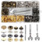 SPOKKI 212Pcs Accessoires et Outils pour Bouton Pression, 12.5mm Bouton Pression Cuir de 4 Couleurs, Bouton Pression Metal Sans Couture pour Vêtements en Cuir, Vestes, Jeans, Vêtement Bricolage
