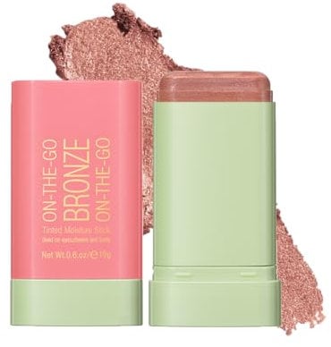Highlighter Makeup Stick - Wasserdicht Flash Creme Highlighter - Bronze Contour Gesichts Make-up - Long-lasting 3-in-1 Multi Uses for Face Body Eyeshadow (01 Warm Glow)