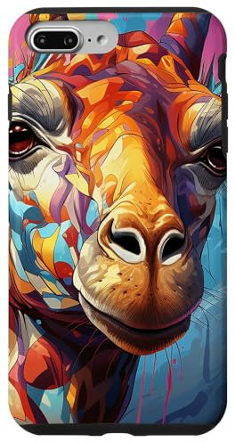 iPhone 7 Plus/8 Plus Giraffe Colorful Illustration Graphic Case