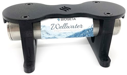 BIOGETA WELLWATER I Wasser-Renaturierung für lebendiges und hochenergetisches Trinkwasser I Für für Haupt-Wasserleitung oder für unter die Spüle