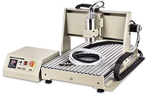 Fresatrice CNC da 1500 W a 4 assi con volantino manuale USB VFD CNC 6040 Router incisore compatibile con PVC acrilico, fresatrice 3D, kit per la lavorazione industriale