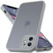 Mootobo for iPhone 11 Case with Camera Lens Full Cover Protection, 10FT Military Grade Drop Protection Phone Case with Anti-Fingerprint Matte Back 6.1 inch - Grey