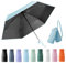 Wydexint Kleiner Regenschirm, portable folding umbrella, mini reise regenschirm, leichter Reiseschirm, taschenschirm, UV-faltbar mit Kapselbox, reisewasser- und winddicht für Männer und Frauen(Blau)