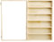 LXBAMKEA 3/4/5/6/7/8/9 Etagen Vitrinen Mit Acryltür, Wand- Display Regal Vitrine, Figuren Sammlung Aufbewahrung Vitrine Für Home Office Schlafzimmer, Sammlung Organizer((L x W x H) 60x7x80.4CM)
