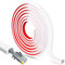 3 Meters Trunking for Electric Cables, Self -Viscous Cable Trunking White, 15 × 10 mm Semi -Circular Wire Trunking, Two Sizes Optional, PVC Material (3M)