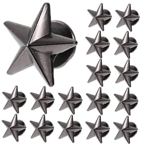 VILLCASE 50stücke Stabile Stern Spikes Kleidung Nieten Punk Spike Material Für Diy Lederhandwerk