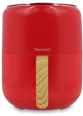 MENASTYL - Friteuse sans huile à air chaud Colorama - Magenta - sans PFAS - 4.5L - 8 programmes - Température jusqu'à 200°C - Minuterie 1 heure - Panier et grille compatibles lave-vaisselle - 6025002