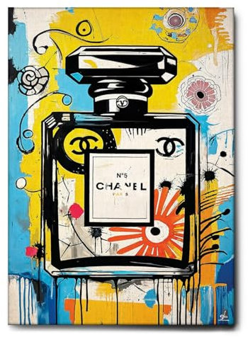 Giallobus - Impression sur Toile - 87 - Parfume CC - Toile à Cadre Standard - 70x100 - Prêt à accrocher - Peintures pour la Maison