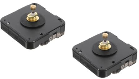 Mikikit 2st Großes Uhrwerk -Kind-Nieten Schraubnieten Vintage Emaille-rührschüssel Gerätethermostate Liefert Nieten Quarzuhr Controller-koppler Uhr Uhr Ersatz Uhr Black Metall