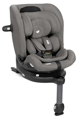 Joie i-Pivot™ Grow Kindersitz, i-Size R129, drehbar, ISOFIX, Seitenaufprallschutz, Geburt bis 10 Jahre (40–135 cm) (Thunder)
