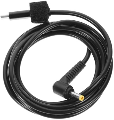 USB C-zu Dc Adapterkabel 9v aus PVC und Kupfer für Laden | Typ C-eingang, Konverterleitung mit 4, 8x1, 7mm Ausgang, Schwarz, für Mehrzweck Anwendung