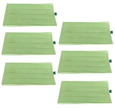 Panno for mop compatibile con aspirapolvere Vorwerk Kobold SP600 MF600 ricambi accessori panno lavabile Wet & Dry(Green 6PCS)