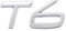 T6 Emblem 3D Metall Abzeichen Auto Motorhaube LKW Tür Seite Kotflügel Kofferraum Emblem Aufkleber Aufkleber für Volvo XC60 S60 V60 Polester (Silber)