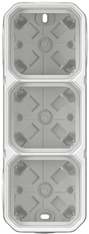Legrand - Caja triple estanca Plexo - Para montaje en superficie horizontal o vertical - Blanco - 069688LE
