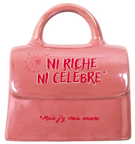 Spardose Handtasche aus Keramik – weder reich noch berühmt