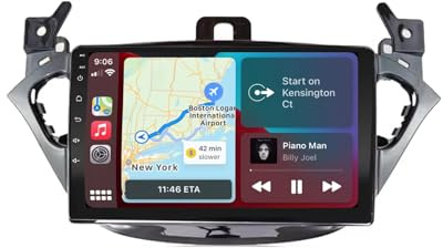 Auto-Multimedia-Player 2 Din für Opel Corsa E 2015-2019 Opel Adam 2013-2016 mit Bluetooth Fm Radio, Mirror Link, USB, Aux, Tpms Lenkradsteuerung, 4 Kern 1G+16G