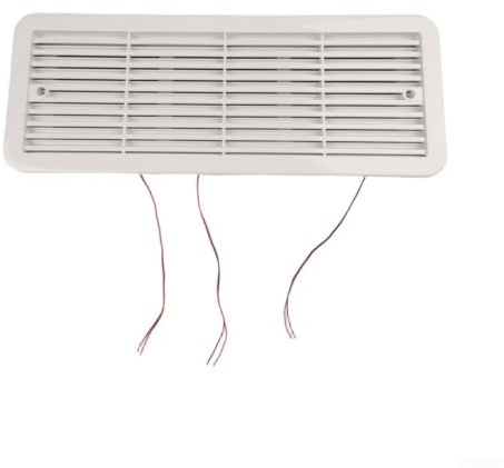 SageFurned Ventilazione laterale RV 12 V con 3 ventole e griglia di protezione ABS per frigorifero per roulotte