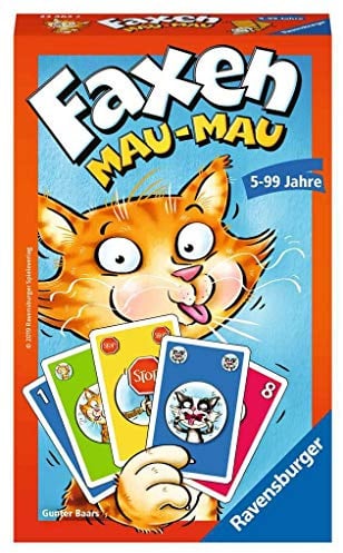 Ravensburger Mitbringspiele 23462 - Faxen Mau-Mau, Kartenspiel ab 5 Jahren