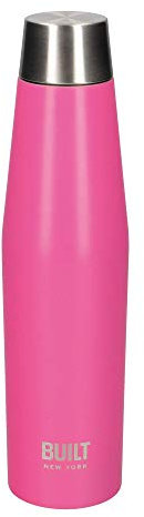 Built Perfect Seal Leakproof Insulated Water Bottle, Stainless Steel, 540 ml, Pink