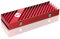 EZDIY-FAB M.2 2280 Dissipatore di Calore SSD,Dissipatore di Calore Bifacciale,Raffreddatore SSD ad Alte Prestazioni per PC/PS5 per PCIE NVME M.2 SSD o SATA M.2 SSD-Rossa
