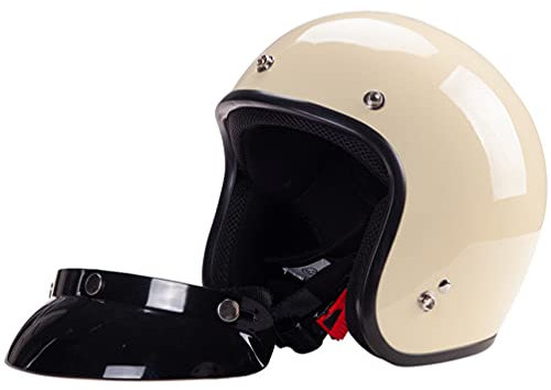 Cafe Racer Vintage Motorradhelm Casco Moto Retro Motorradhelm Leichter Jet helme Zugelassener Rennradhelm Europa