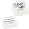 Servietten 80er Set (20/60) │2 Motive Sprüche Lieblingsgäste │3lagige Papierserviette 33x33cm │stoffähnlich Tuch Partyzubehör (80er Set Serviette Liebling (20/60))