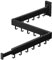ZdwCyl Étendoir à Linge Mural rétractable pour Linge - Économie d'espace - Pliable - 3 Broches - Revêtement Sable 3z-b01