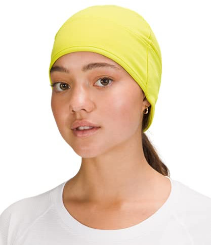 Lululemon Run for It All Beanie, Gelber Serpentin, Einheitsgröße