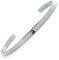 BERGERLIN Ying Yang Armband - Yin Yang Armreif aus Edelstahl in Silber