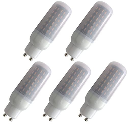 Aoxdi 5 Stück 9W LED Glühbirnen GU10 Lampe, Warmweiß, 96 SMD 4014 LED Leuchtmittel GU10, Weitwinkel, AC220-240V
