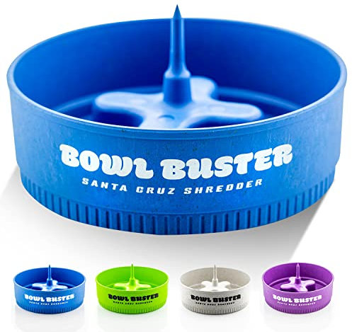 Santa Cruz Shredder Bowl Buster ein langlebiger Tischaschenbecher mit Schürhaken aus Hanfmaterial (Blau)