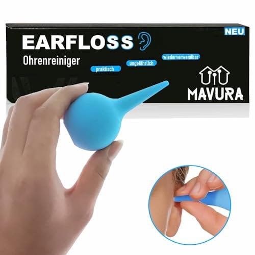 EARFLOSS Premium Ohrenreiniger Ohrendusche Ohrenspritze, Ohrenspülung Ohrenschmalzentferner