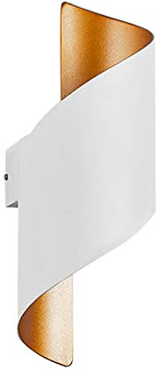 KRIPINC LED Wandleuchte Innen, Wasserdichte Ip65 Wandleuchte Aussen, Up and Down Leuchten Innen Aussen, Aluminium Wandlampe Modern für Wohnzimmer Schlafzimmer Balkon Veranda Terrasse Garten (Weiß)