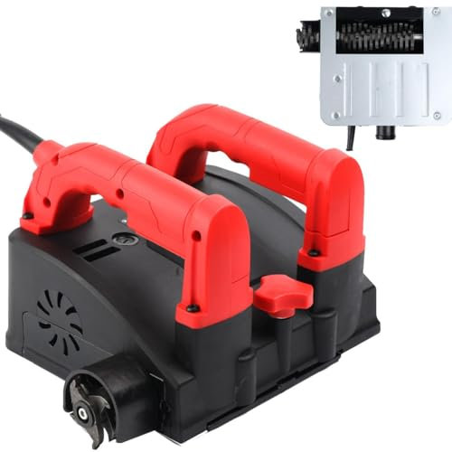 CDZHLTG Fresa per calcestruzzo, 1200 W, fresa a rulli per la ristrutturazione, fresa elettrica da parete, professionale, per calcestruzzo, per la ristrutturazione, 4000 giri/min, 1-4 mm