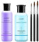 AIJIMEI Acrylic Nail Kit: 58ml Acrylic Monomer Liquid & Brush Cleaner & Acrylic Brush, Nail Art Tools for DIY Manicure