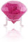 BTYYIHEX 3D-Kristall-Diamant-Puzzle, Kristall-Puzzle, Denkspiele für Puzzler ab 16 Jahren, 41 Teile (rosa Diamant)