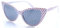 Boolavard Cateye Sonnenbrille für Damen, klassisches Vintage Retro Design mit hoher Spitze und Flügeln (Katzenauge - Weißer roter Punkt)