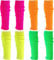 IMPPTE 4 Stück Stulpen Neon Damen 80er Strümpfe Gestrickte Stulpen 80er 90er Jahre Kostüme für Karneval Mottoparty Tanzen (Rose Gelb Grün Orange)
