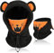 AYPOW Cagoule d'hiver Thermique pour Enfants 4-12 Ans, Multifonction Coupe-Vent Réglable Masque de Ski, Bonnet en Polaire Chaude, Casquette Cache-Cou Tour de Cou écharpe pour Garçons Plein Air