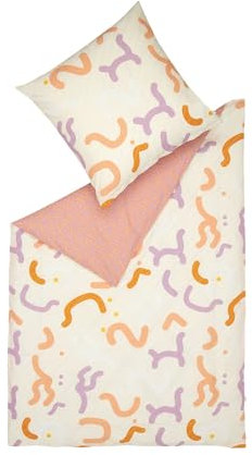 ESPRIT Home Bettwäsche-Garnitur Crinkles Farbe rosé Größe 135x200+80x80